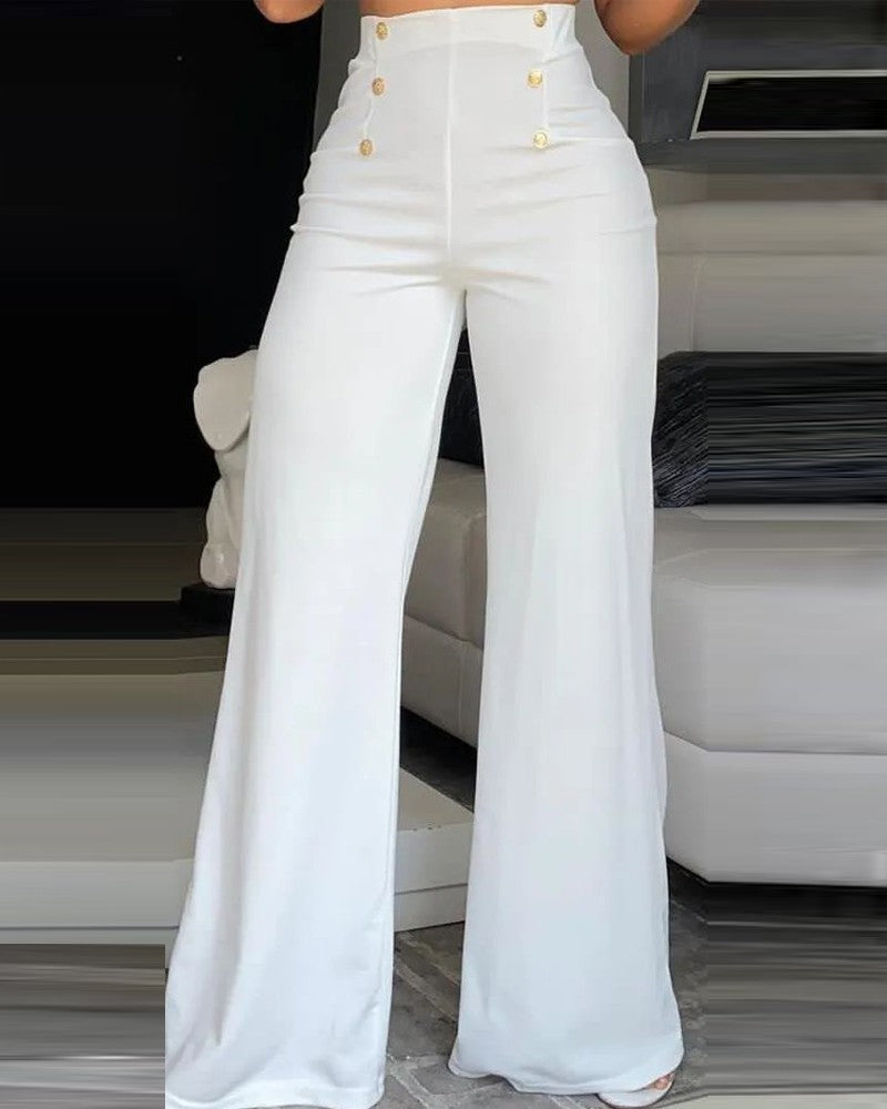 High Waist Wide Leg Bootcut Pants