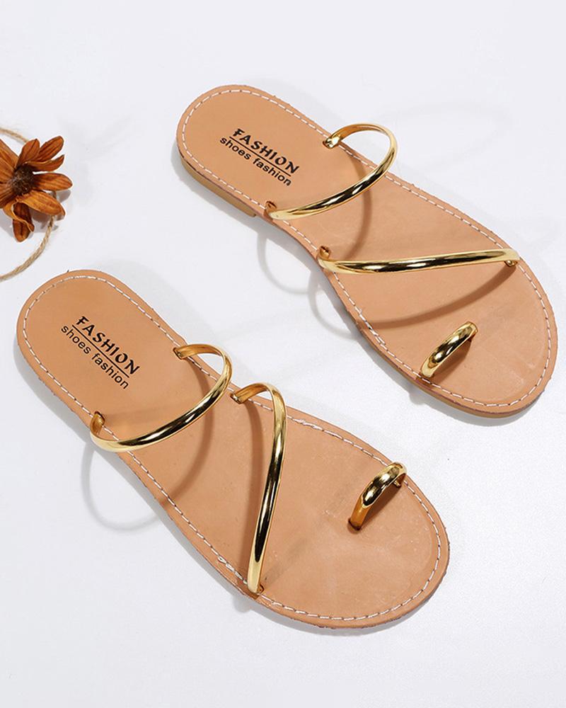 Toe Ring Summer Beach Flip Flops