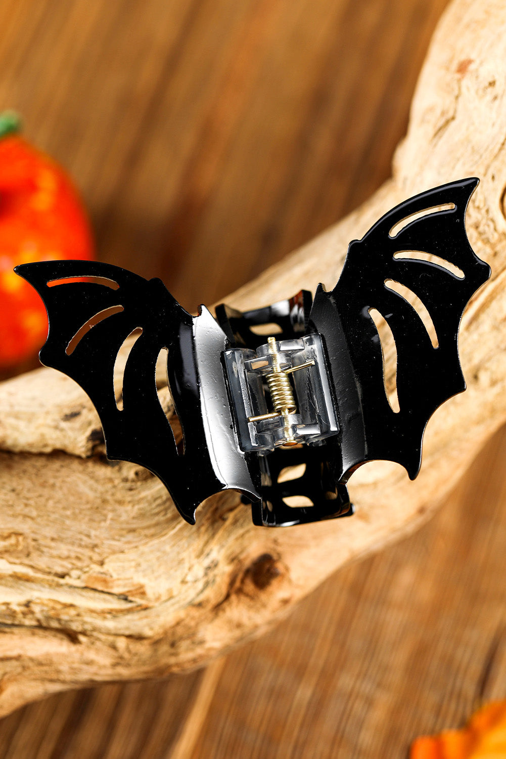 Black Halloween Bat Shape Hair Claw Clip