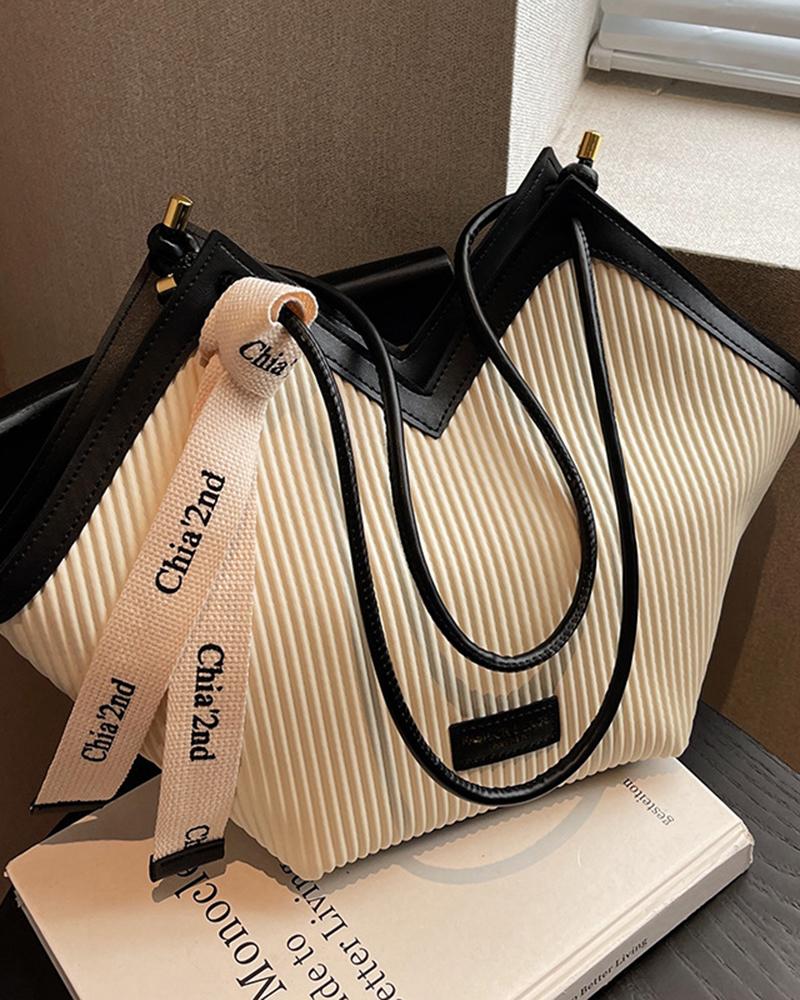 Large Capacity Asymmetrical Tote Bag