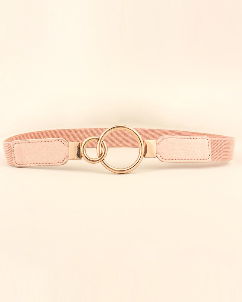 O Ring Elastic Waist Fashionable Belt