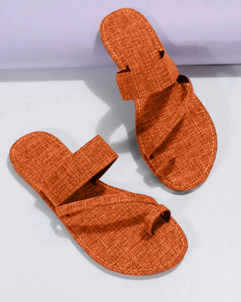 Toe Ring Summer Casual Flip Flops