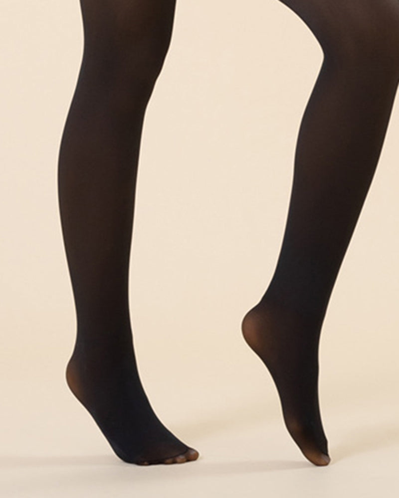 Transparent Fleece Lined Thermal Tights Leggings