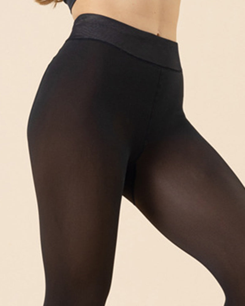 Transparent Fleece Lined Thermal Tights Leggings