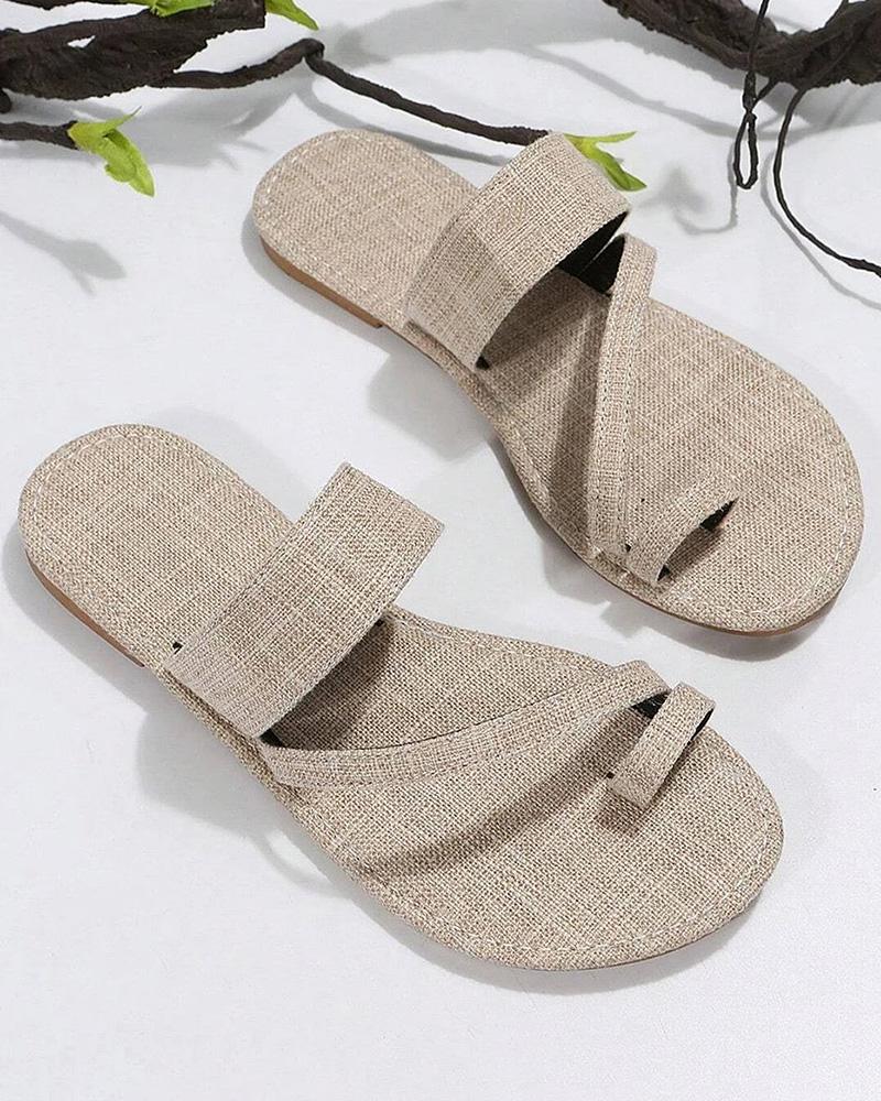 Toe Ring Summer Casual Flip Flops