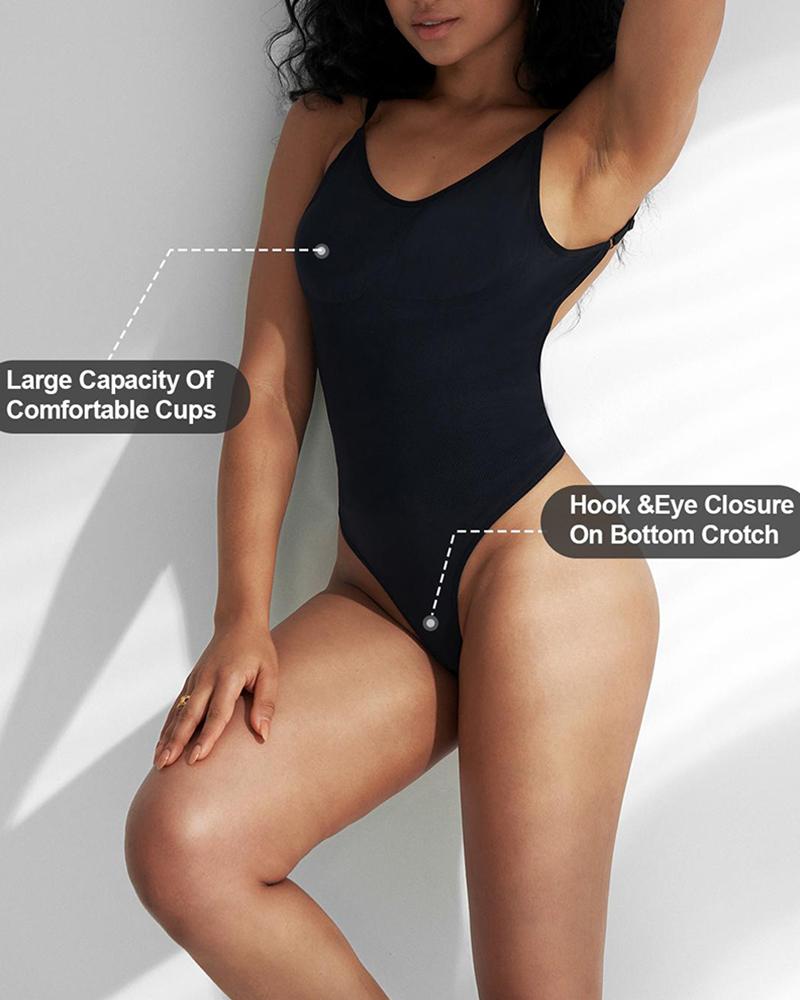 Seamless Tummy Control Backless Shapewear Bodysuit