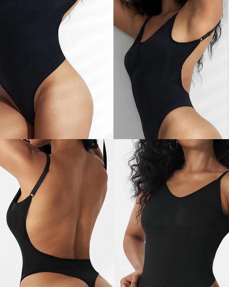 Seamless Tummy Control Backless Shapewear Bodysuit