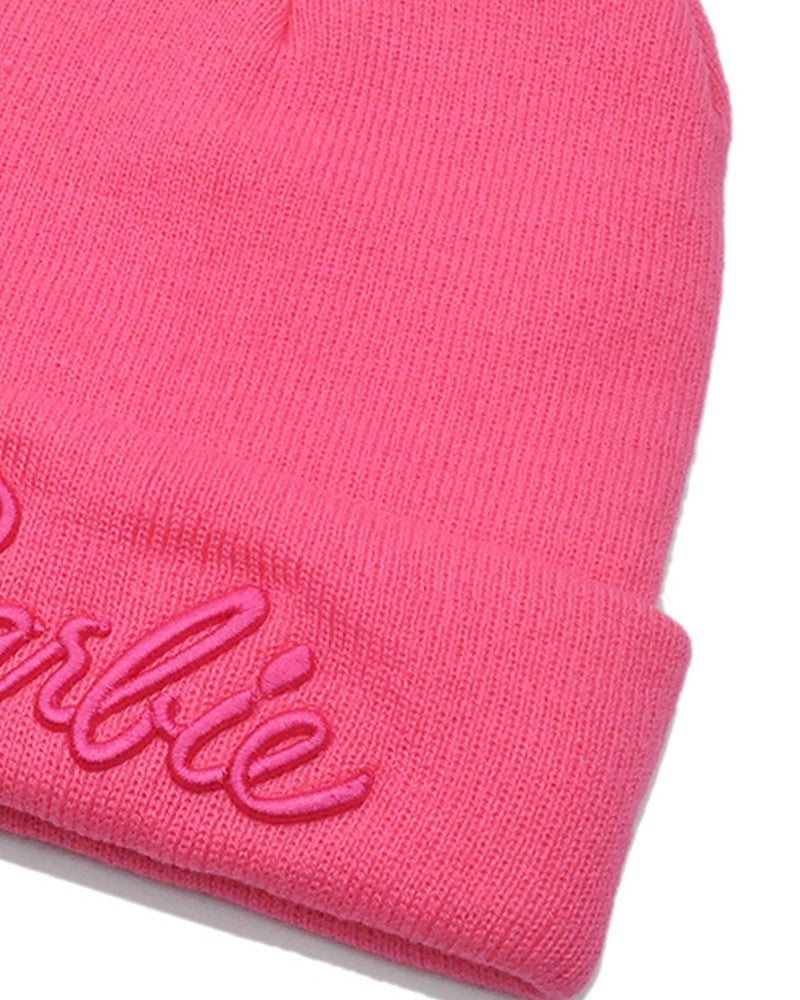 Barbie Letter Embroidery Winter Thermal Knit Hat