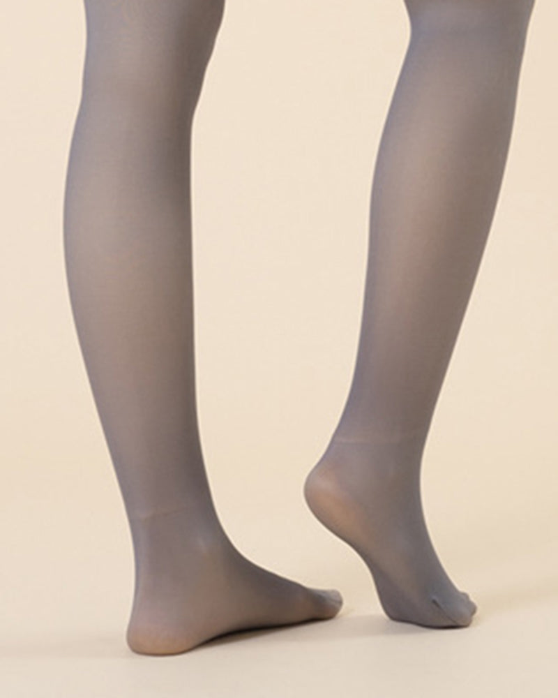 Transparent Fleece Lined Thermal Tights Leggings