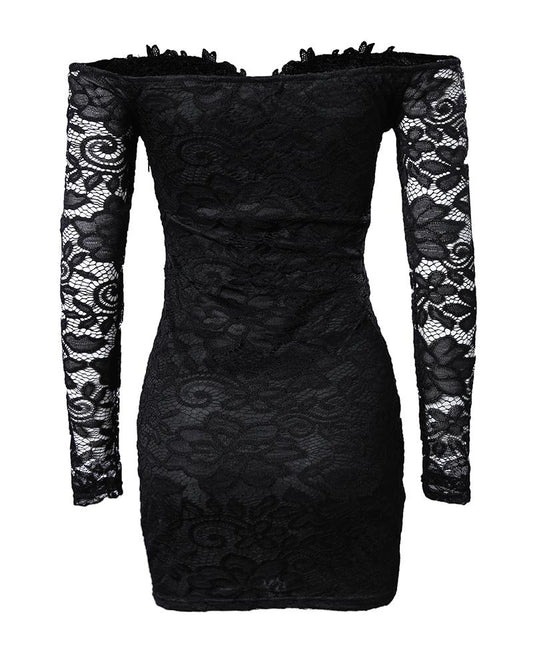 Lace Long Sleeve Bodycon Dress