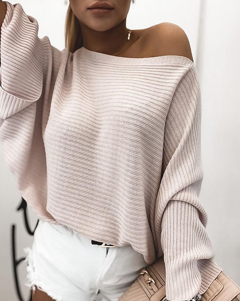 Batwing Sleeve Casual Loose Sweater