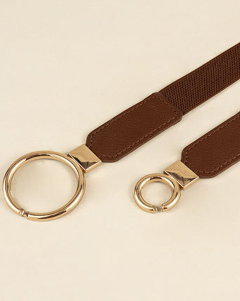 O Ring Elastic Waist Fashionable Belt