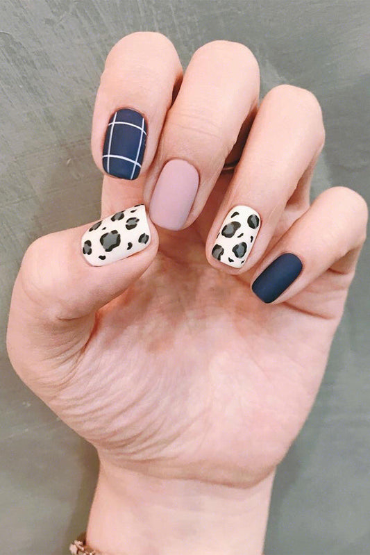 Leopard Leopard Print Frosted Gel Nail Stickers