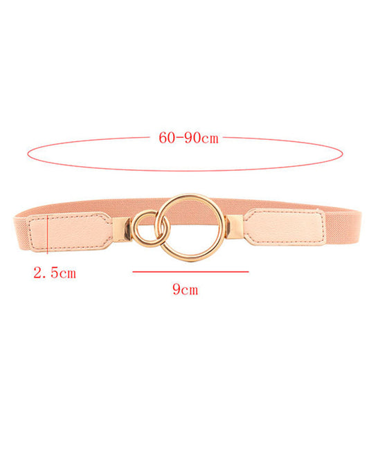 O Ring Elastic Waist Fashionable Belt