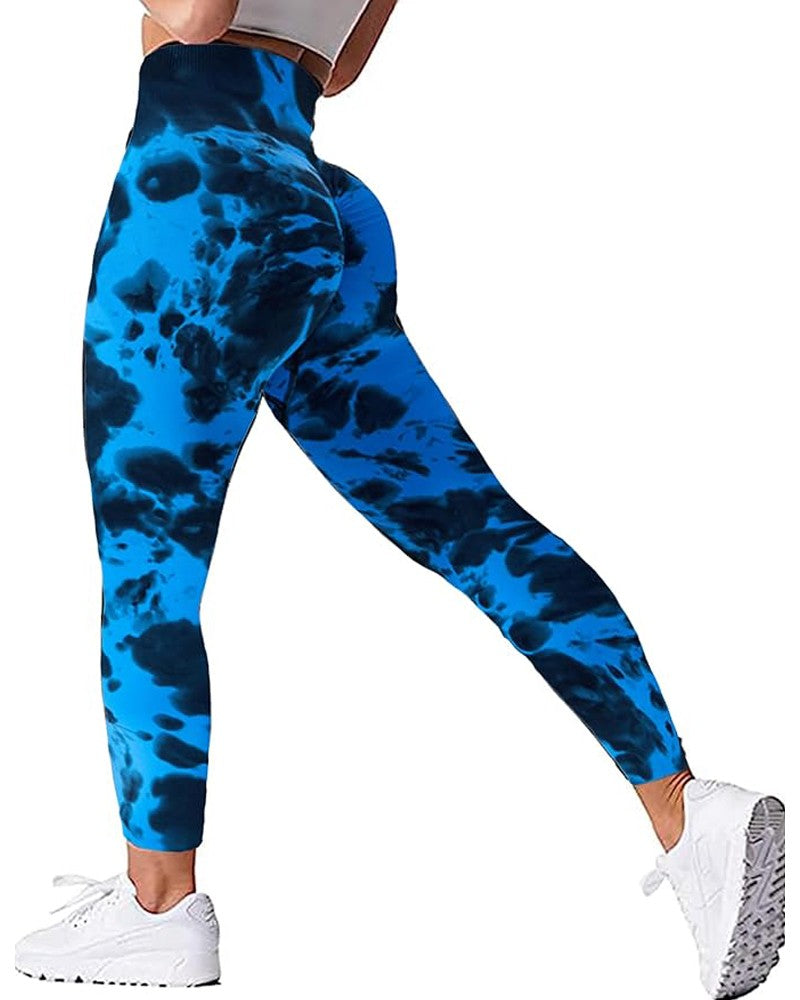 Seamless Butt Lift High Waist Tie Dye Yoga Pants Workout Leggings