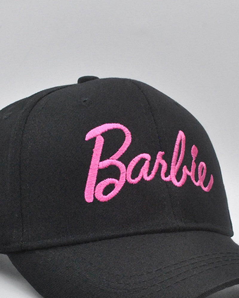 Sweet Barbie Letter Embroidery Adjustable Strap Baseball Cap