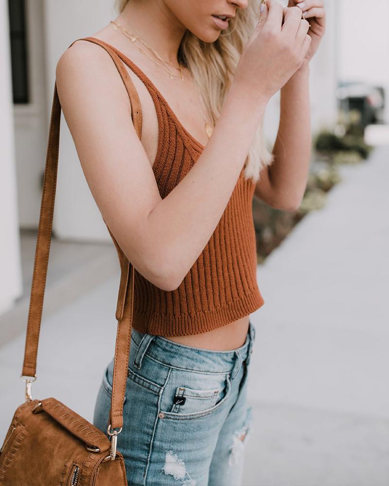 Basic Knitted Tank Top