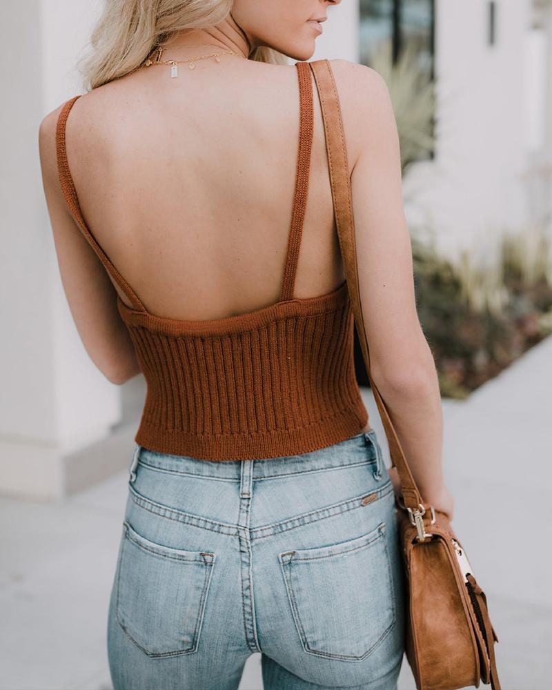 Basic Knitted Tank Top