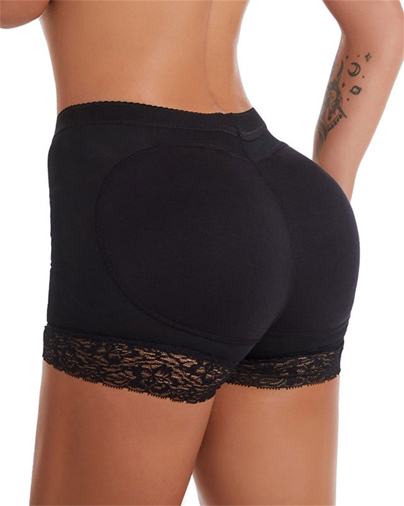 Contrast Lace Butt Lifting Shapewear Hip Padded Panty Breathable Underwear Body Shaper