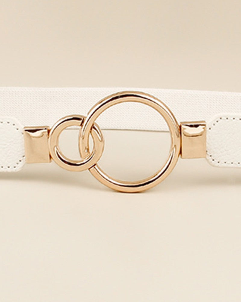 O Ring Elastic Waist Fashionable Belt