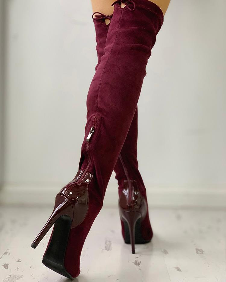 Pointed Toe Over The Knee Boots