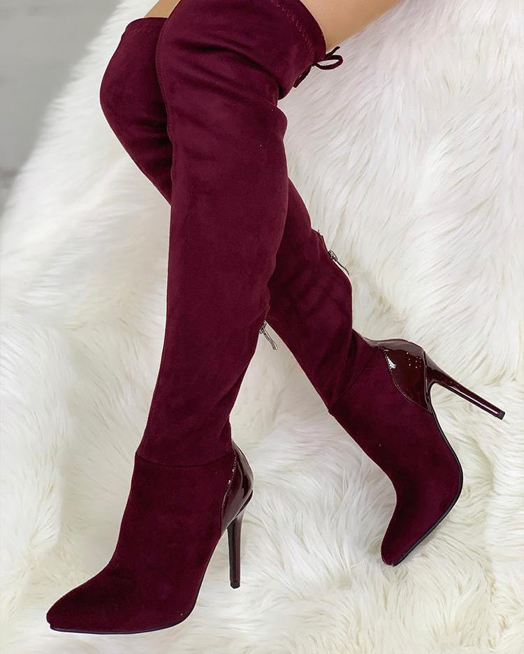 Pointed Toe Over The Knee Boots