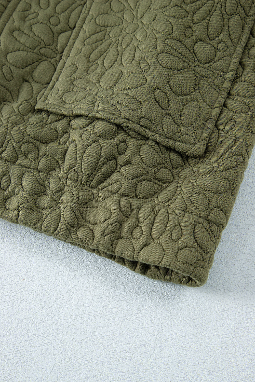 Jungle Green Floral Quilted Jacket