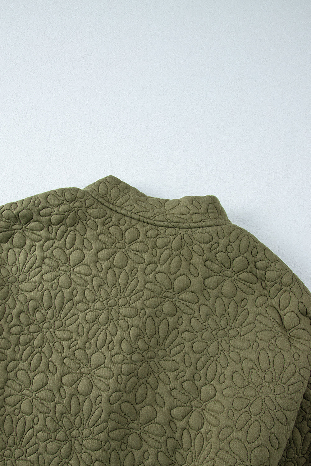 Jungle Green Floral Quilted Jacket