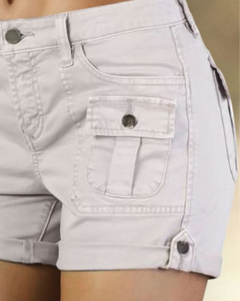 Pocket Design Casual Shorts