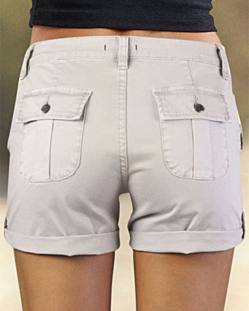 Pocket Design Casual Shorts