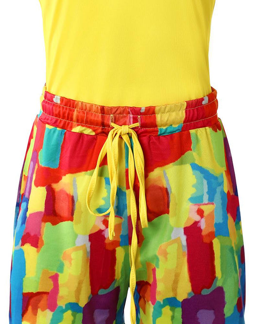 Melting Colors All over Print Tank Top & Shorts Set