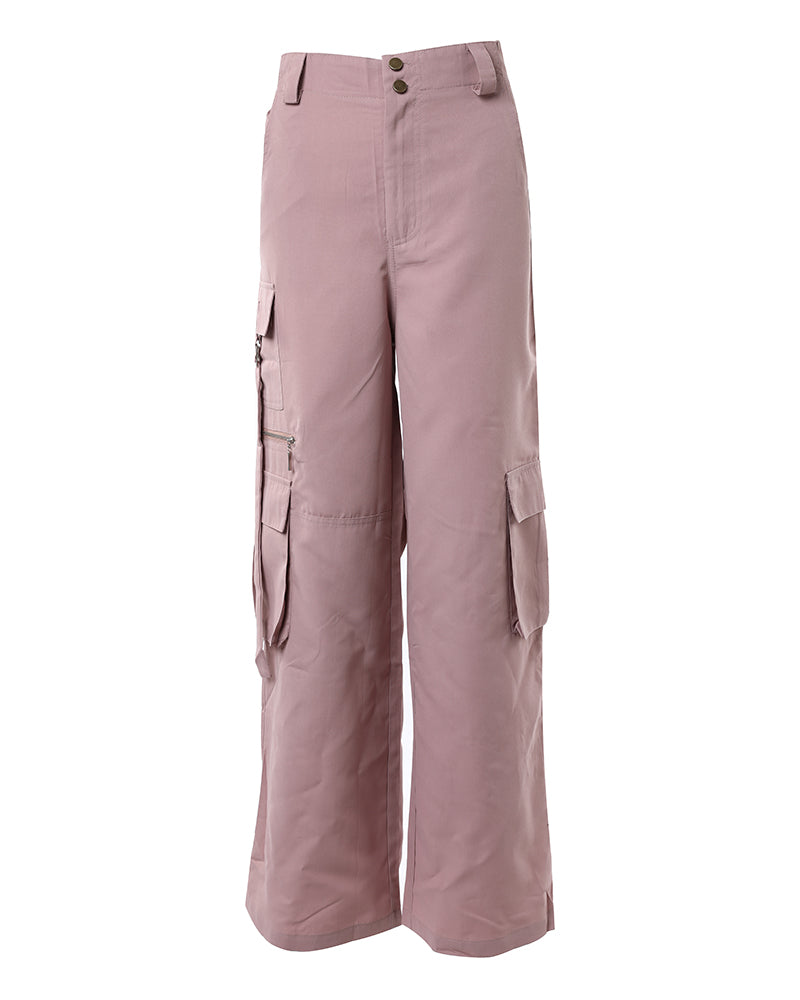 High Waist Wide Leg Cargo Pants